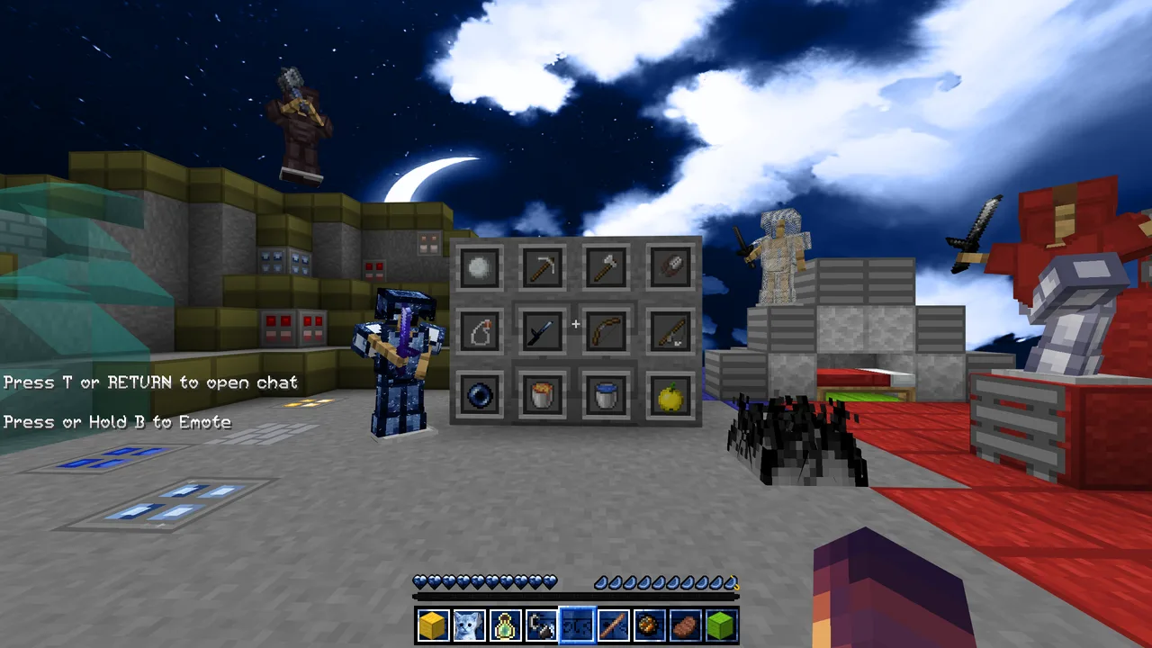 stellar night Minecraft texture pack preview