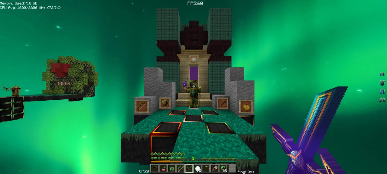 Golden Emerald Minecraft texture pack preview