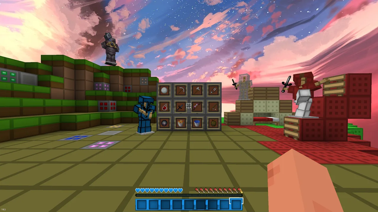 shiro blue Minecraft texture pack preview