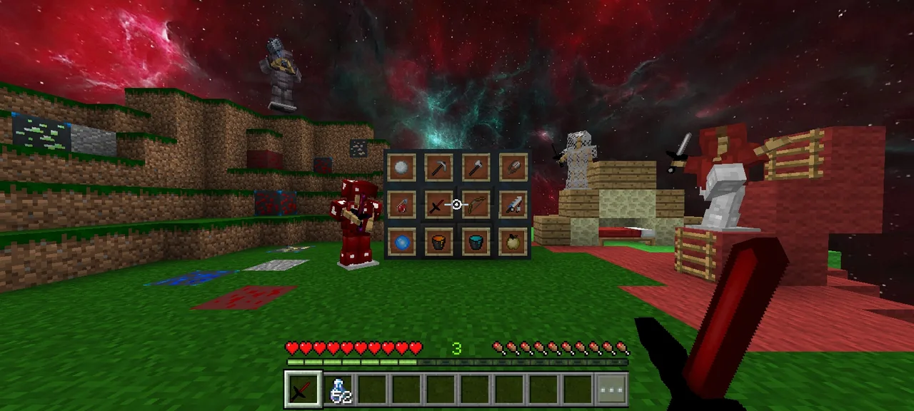 Space age love Minecraft texture pack preview