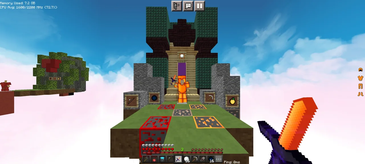Mentaly 50k Orange Minecraft texture pack preview